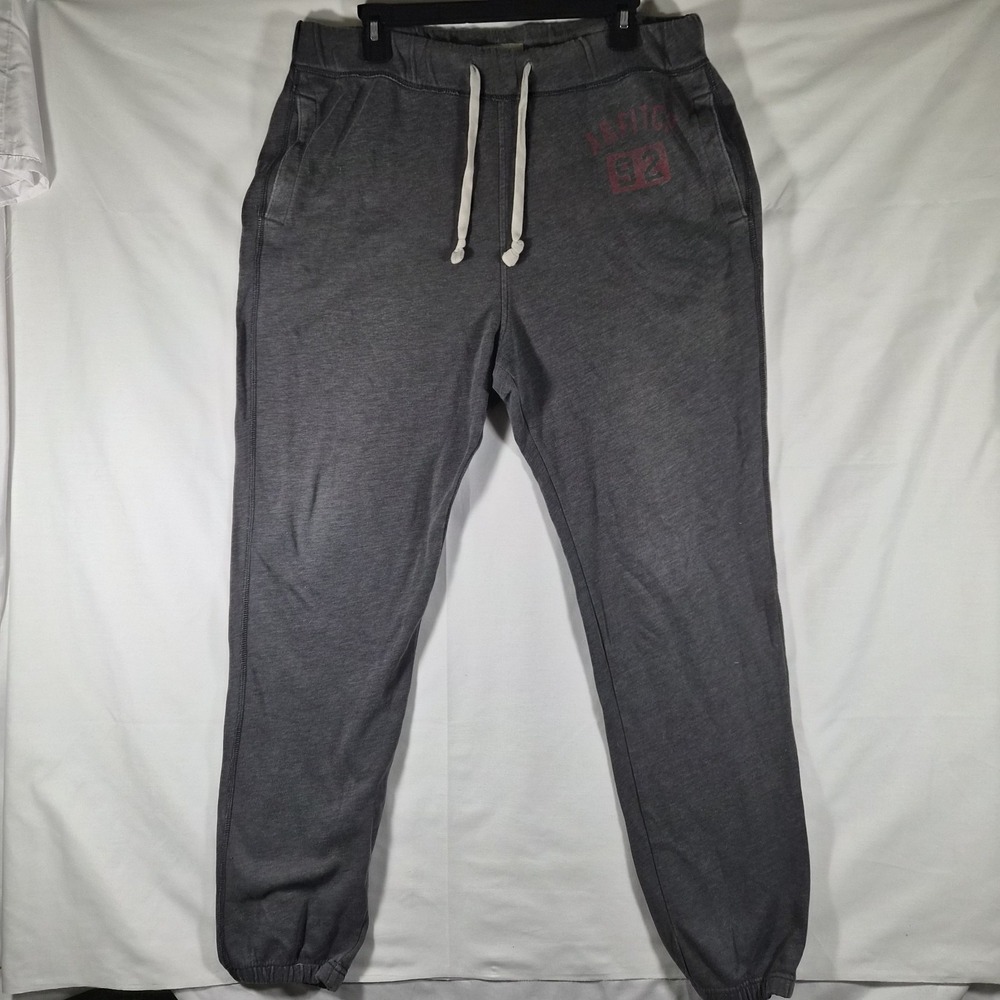 Abercrombie & Fitch 92 Jogger Sweatpants Men's Large Gray Drawstring Lounge...